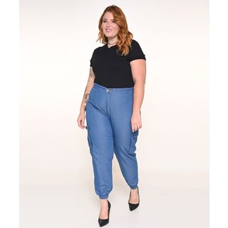 Calça Feminina Jogger Plus Cargo