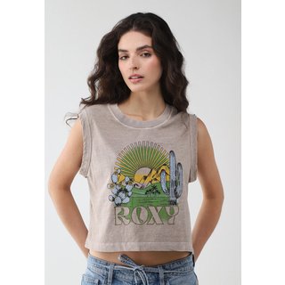 Blusa Feminina Roxy There Is Life Cropped Bege