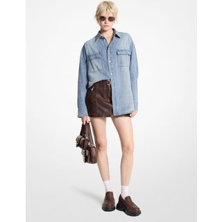 Camisa De Algodão Chambray Unissex Uf4409w1kq918