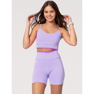 Conjunto Fit One Element Suplex Short e Top com bojo removível Lilás