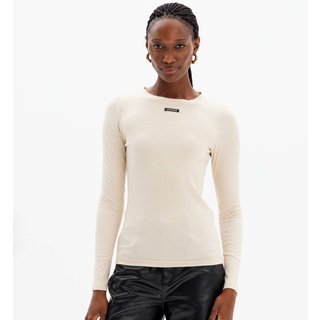 Blusa Canelada Lança Perfume Long Sleeve In25 Bege Feminino