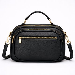 Bolsa Feminina Transversal Média de Lado Tiracolo Preto