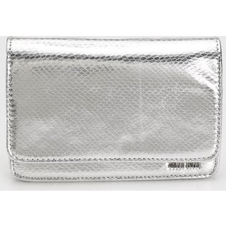 Bolsa Feminina Santa Lolla Pequena Metalizada Prata