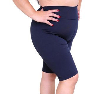 Bermuda Plus Size Heide Ribeiro Linha Silver Academia Preto
