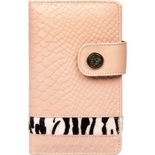 Carteira Feminina em Couro Animal Print Artlux Nude 563