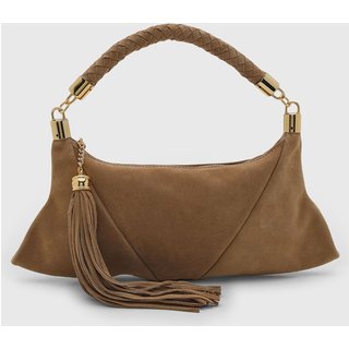 Bolsa Feminina Luiza Barcelos Alça Trançada Caramelo