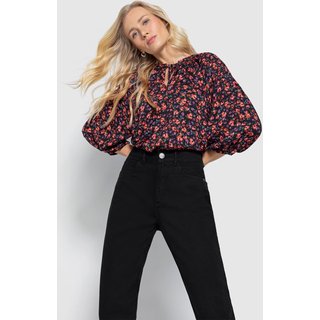 Blusa Feminina Ampla Manga Bufante Em Viscose - ENFIM