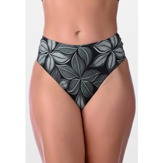 Calcinha Summer Soul Fio Dental Duplo Cintura Alta Folhagem Verde