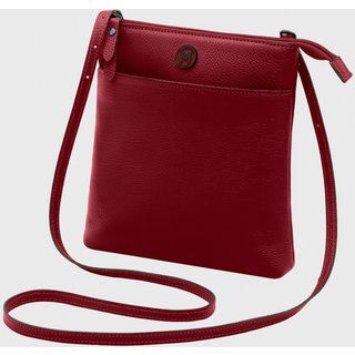 Bolsa Transversal Couro Mariart Itacaré Cereja