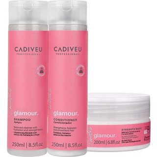 Kit Cadiveu Profissional Essentials Glamour Shampoo Condicionador e Máscara (3 produtos)