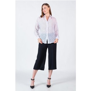 Camisa com transparencia oversized Branco