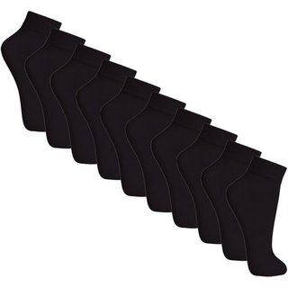 Kit com 10 Meias Soquete Fio 20 Loba 5530-001 Preto