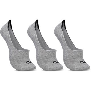 Meia Ultra Invisível Olympikus Feminina - Pacote com 3 Pares 33/38 Cinza