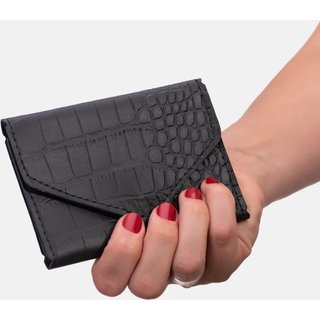 Carteira Feminina Porta Cartão Star Shop Croco Preto