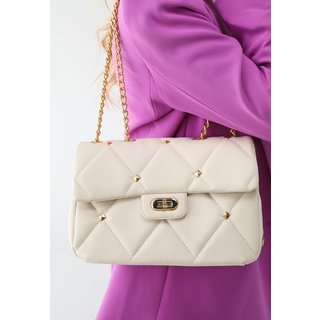 Bolsa Feminina Maria Milão Spike Matelassê Off