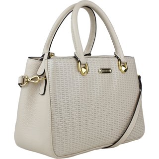 Bolsa feminina em couro Linea Bella 5215 Off White