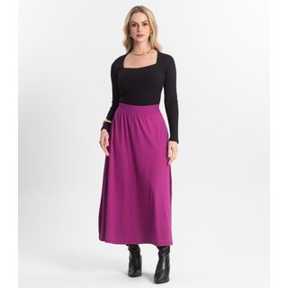 Saia Midi Feminina Select Roxo