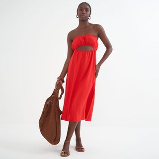 Vestido Mid Colcci Fall Pr26 Vermelho Ife Feminino