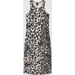 Vestido Midi Feminino Estampado Sem Manga Em Viscose Stretch