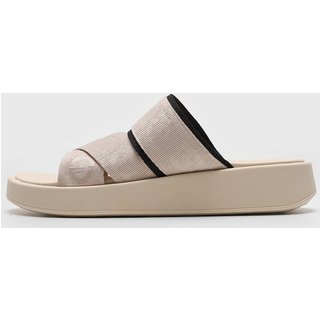 Sandália Papete Degalls Tira Logo Off-White