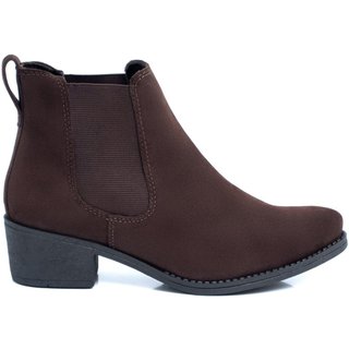 Botina Feminina Chelsea Texana Country Rodeio Marrom