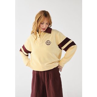 Camisa Polo Feminina Hering Manga Longa Amarela