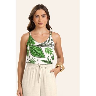 Blusa de Alça Feminina Endless em Viscotorcion Verde