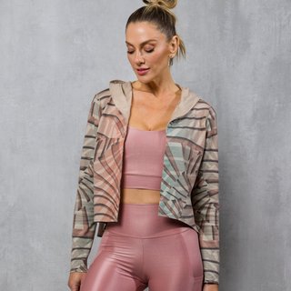 Casaco De Chelles Moletinho Dupla Face Estampado FT1078CS