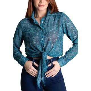 Camisa Sawary Estampa - 278798 - Azul - Sawary