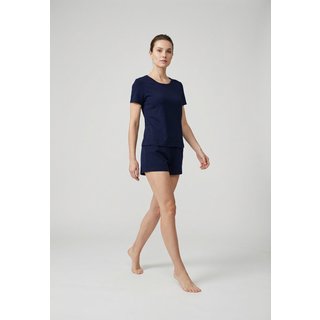Conjunto Pijama Curto Feminino Hering Azul Marinho