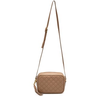 Bolsa de Couro Griffazzi Tranversal Nude