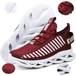 Tênis Easy Style Feminino Evoltenn Solado Trançado Moderno Bordo