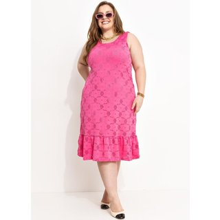 Vestido Em Malha Laise Pink Marguerite