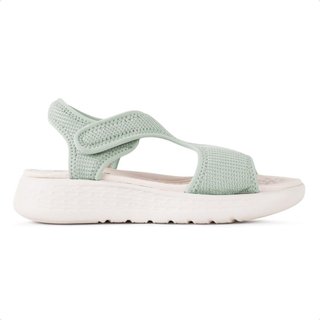 Sandália Comfortflex Tiras Plataforma Feminina Verde