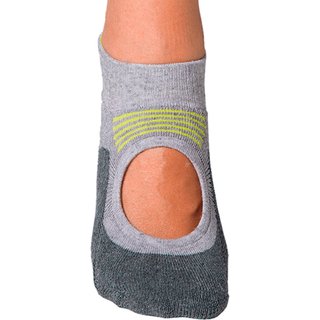 Meia Lupo Antiderrapante Pilates Feminina Cinza