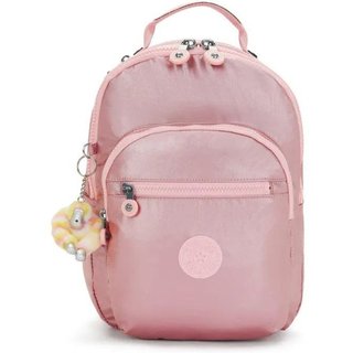Mochila Kipling Seoul S Bronze Pink Met