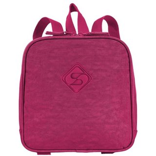 Infantil - Lancheira Grande Sestini Lunch Crinkle Rosa - Pink Rosa