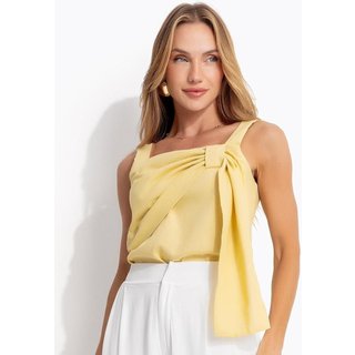 Blusa Em Linho Amarelo Claro Quintess