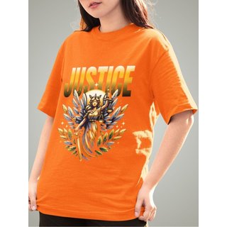 Camiseta Feminina GuGi Justiça Direito Laranja