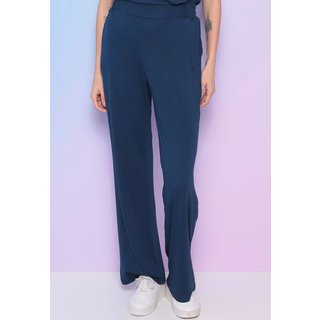 Calça Maria Paes Pantalona Longa Marinho