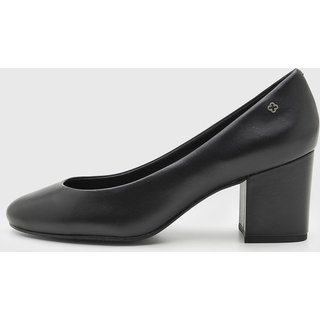 Scarpin Baixo Feminino Capodarte Salto Bloco Preto