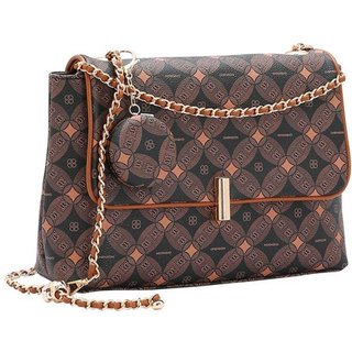 Bolsa Feminina Chenson Monograma Contemporâneo 3485377 Café