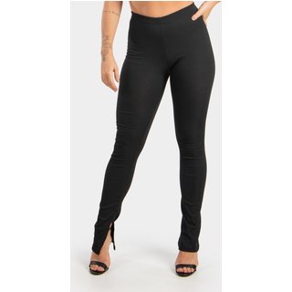Calça Legging Diluxo Cintura Alta Ribana Preta