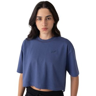 Cropped New Balance Small Logo Azul Dream Feminino New Balance Azul