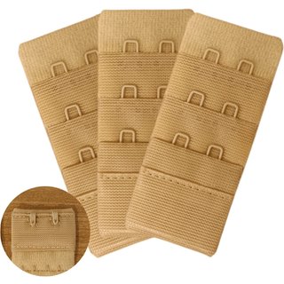 Kit 03 extensor de sutiã prolongador de sutiã colchete para aumentar sutiã