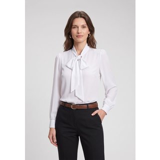 Blusa Intens Manga Longa Crepe Laço Branco