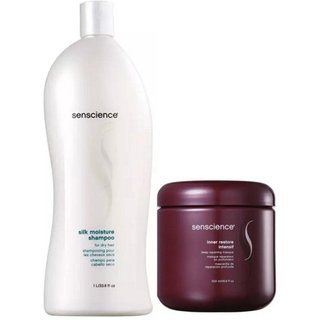 Senscience Silk Moisture Shampoo 1L+Máscara Inner Restore Intensif 500ml