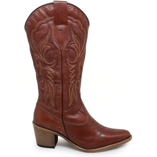 Bota Nashville Couro Mogno Terracota - NAS002