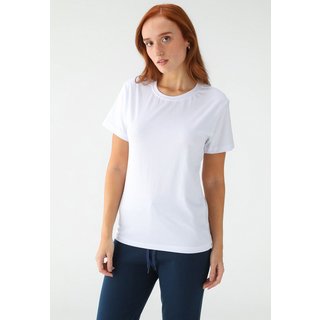 Camiseta Feminina Branca Lisa Algodão Premium Benellys