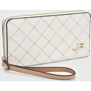 Carteira Feminina Jorge Bischoff Monograma Off-White